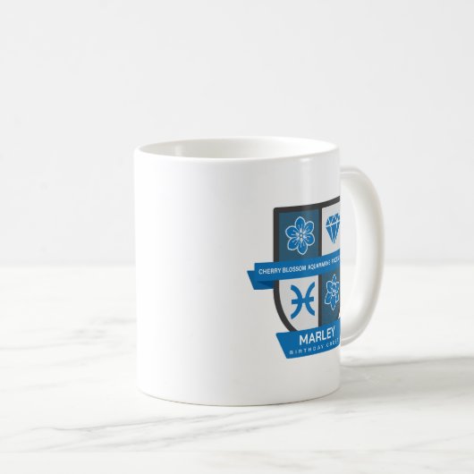 Pisces Birthday Crest™ for March 1-20 Mug (Devant droit)