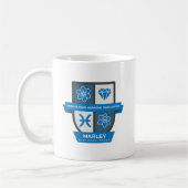 Pisces Birthday Crest™ for March 1-20 Mug (Gauche)