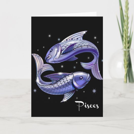 Pisces Birthday Kaart (Voorkant)