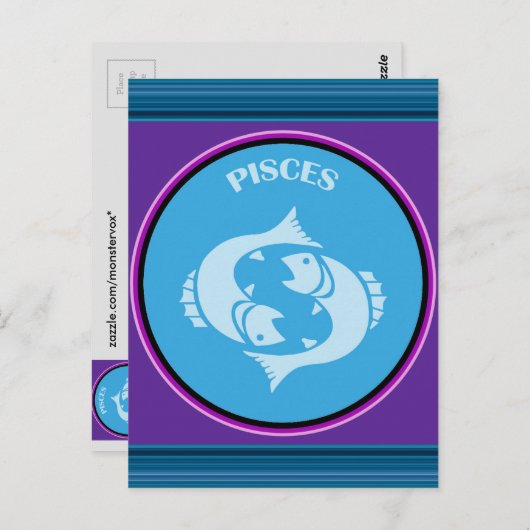 Pisces Briefkaart (Voorkant / Achterkant)