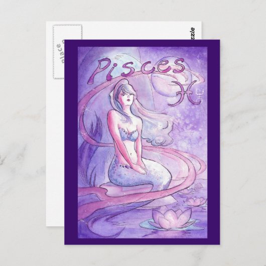 Pisces Briefkaart (Voorkant / Achterkant)