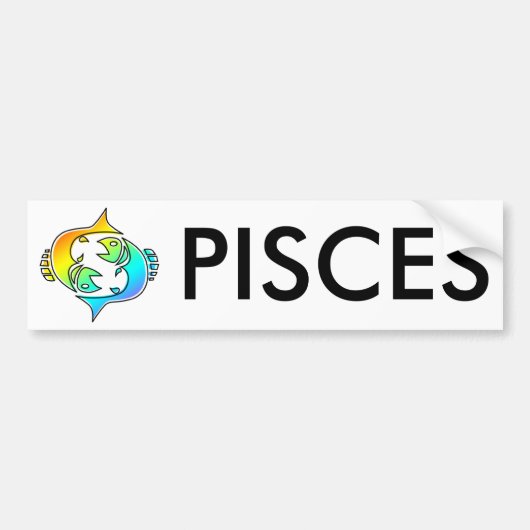 pisces bumpersticker (Voorkant)