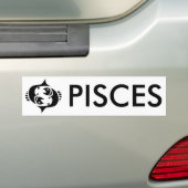 pisces bumpersticker (Op auto)