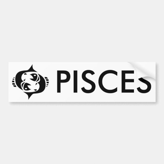 pisces bumpersticker (Voorkant)