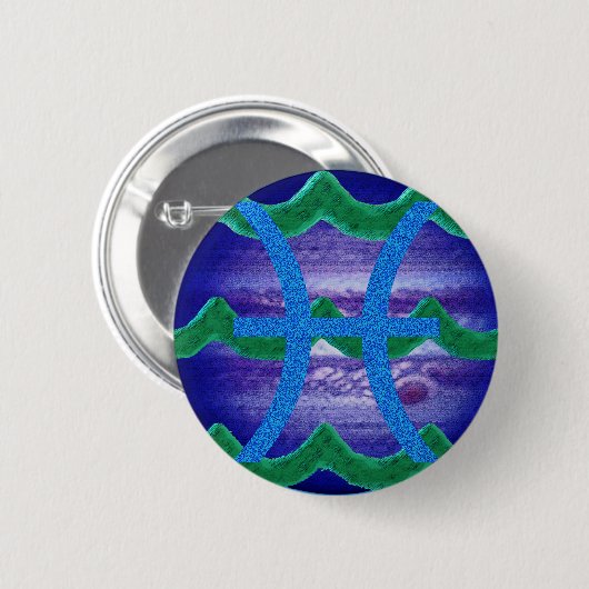 Pisces Button (Voorkant /achterkant)