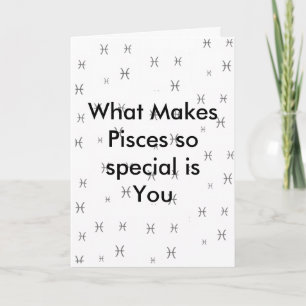 Pisces Carte d'anniversaire