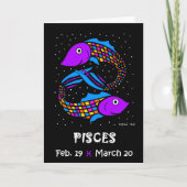 PISCES CARTE D'ANNIVERSAIRE (Devant)