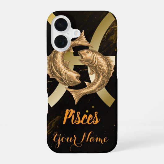 Pisces Case-Mate Barely There iPhone 16 Hoesje (Achterkant)