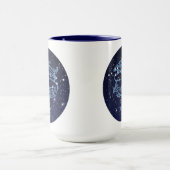 Pisces Constellation and Zodiac Sign met sterren Mok (Midden)