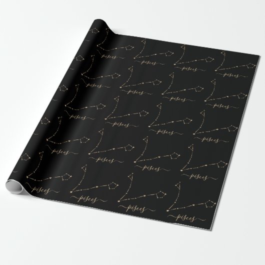 Pisces Constellation Cadeaupapier (Uitgerold)
