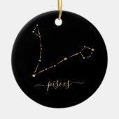 Pisces Constellation Ceramic Ornament (Voorkant)
