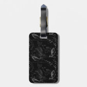 Pisces Constellation Hevelius 1690 Map Engraving Bagagelabel (Achterkant verticaal)