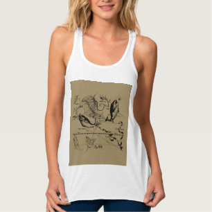 Pisces Constellation Hevelius circa 1690 Tanktop
