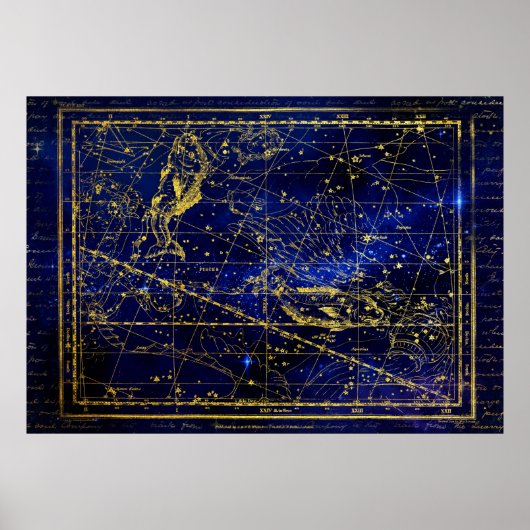 pisces constellation poster (Voorkant)