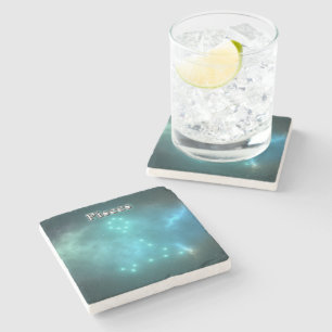 Pisces constellation stenen onderzetter