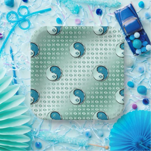 Pisces de vis papieren bordje (Feest)