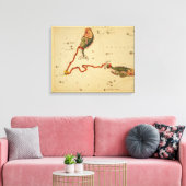 Pisces de vis - teken van het Afbeelding van de d Canvas Afdruk (Insitu (Woonkamer))