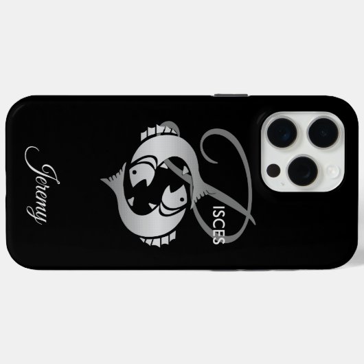 Pisces ♓ de vis - Zodiabel Case-Mate iPhone Case (Achterkant (horizontaal))