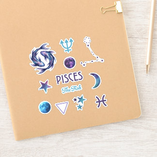 Pisces Dierenriem Sticker Collectie