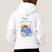 Pisces Dream Keeper Zodiac Kids Hoodie Pullover (Achterkant)