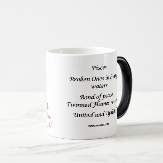 Pisces DreamMaker-Mok Magische Mok (Voorkant rechts)