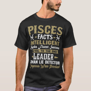 Pisces Facts. Pisces Horoscope Astrologie T-shirt