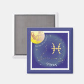 Pisces February 19 to March 20 Magnet Magneet (Voorkant / Achterkant)