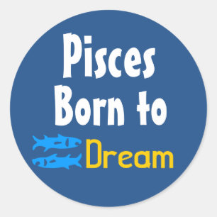 Pisces Geboren in Rebel Ronde Sticker