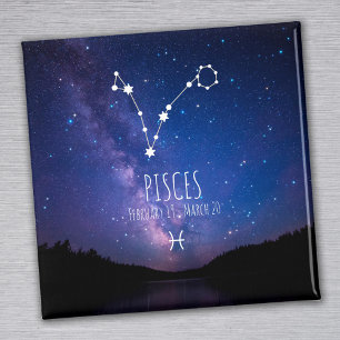 Pisces Gepersonaliseerde zodiac-constellatie Magneet