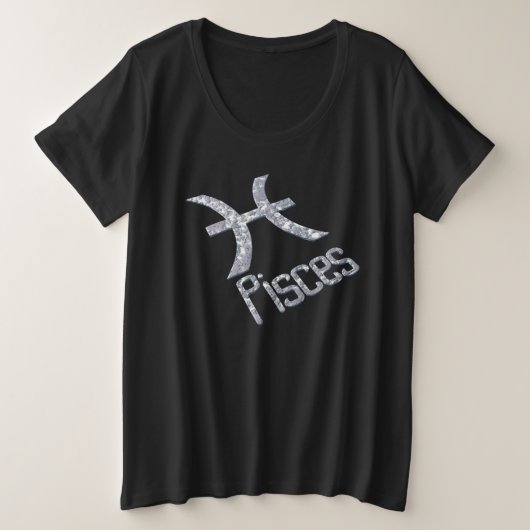 Pisces Grote Maat T-shirt (Design voorkant)