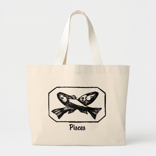 Pisces Grote Tote Bag (Voorkant)