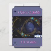 Pisces Invitation Anniversaire (Devant)