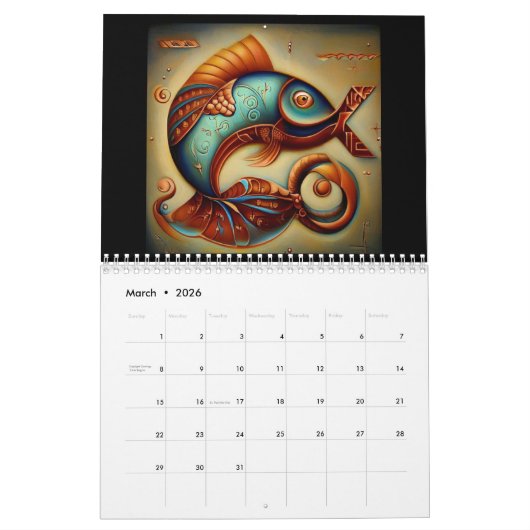 Pisces Kalender (Mar 2026)