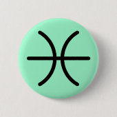 Pisces Knop Ronde Button 5,7 Cm (Voorkant)