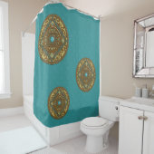 Pisces Mandala Douche rideau (En situation)
