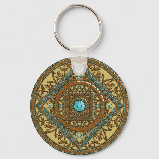 Pisces Mandala Sleutelhanger (Voorkant)