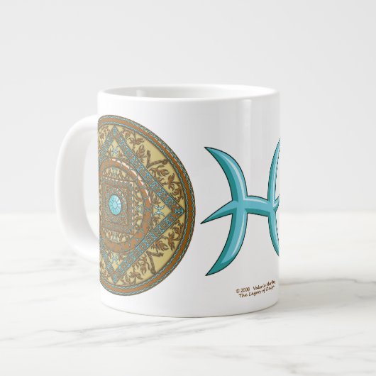 Pisces Mandala Spécialité Mug (Devant gauche)