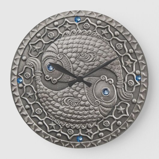 Pisces Medaillon Grote Klok (Voorkant)