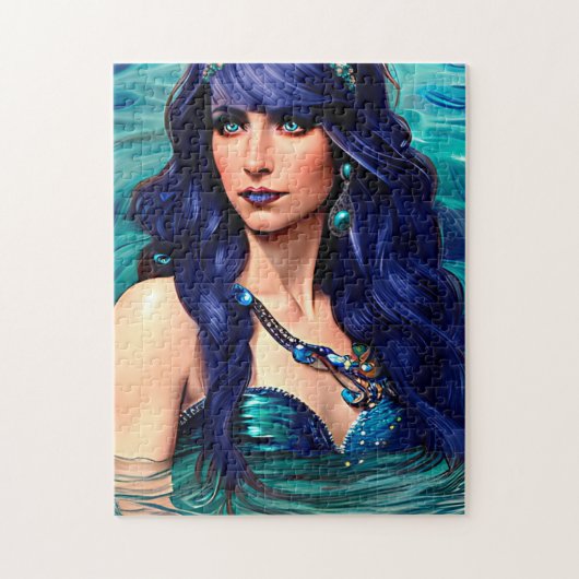 Pisces Mermaid Queen Original Fantasy art Legpuzzel (Verticaal)