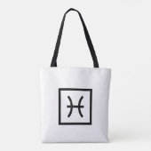 Pisces – Minimalist Zodiac Tote Bag (Dos)