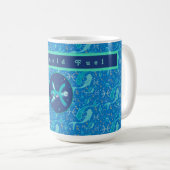 Pisces Modern Personalized Coffee Mug Koffiemok (Voorkant rechts)