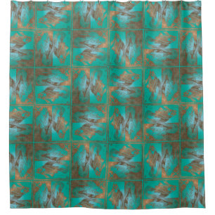 Pisces motif rideau de douche