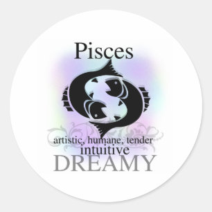 Pisces over jou ronde sticker