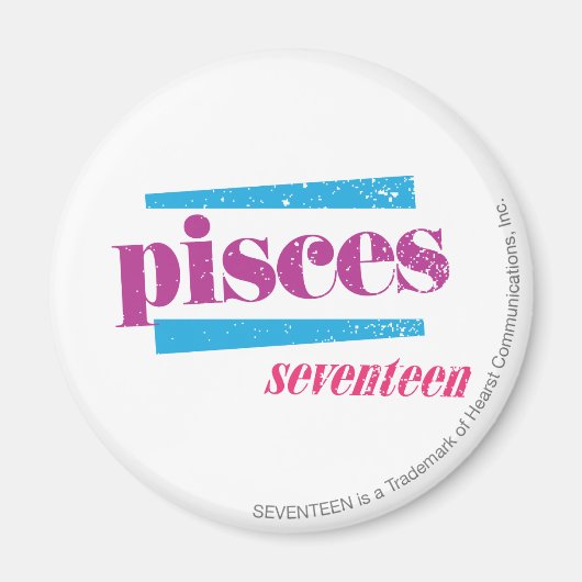 Pisces Paars Magneet (Voorkant)