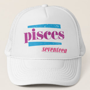 Pisces Paars Trucker Pet