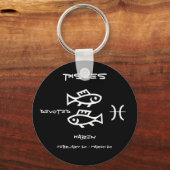 Pisces Personalized Sleutelhanger (Voorkant)