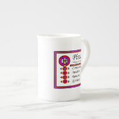 Pisces Personnalité Traits Bone China Mug (Devant droit)