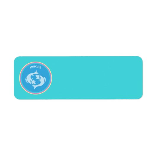 Pisces Return Address Label (Voorkant)