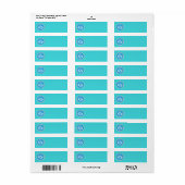 Pisces Return Address Label (Full Sheet)