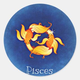 Pisces Ronde Sticker